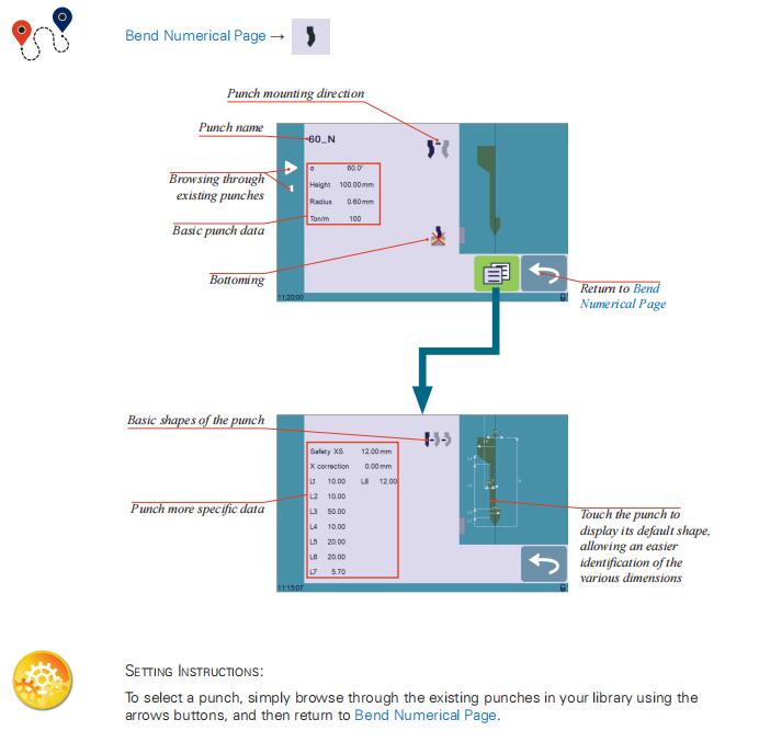 Hydraulic press brake CybTouch 8 controller Manual - Pictures 34 CybTouch 8 controller