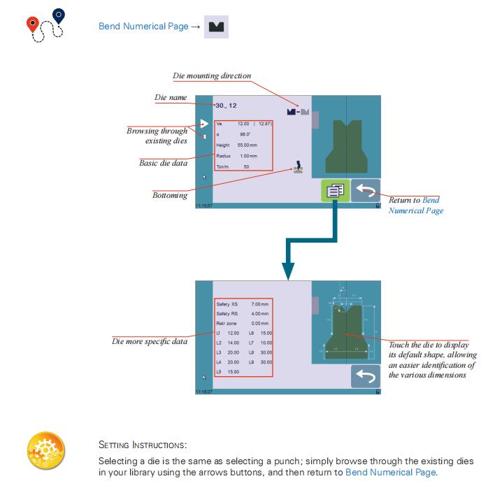Hydraulic press brake CybTouch 8 controller Manual - Pictures 36 Hydraulic press brake CybTouch 8 controller Manual - 1 108
