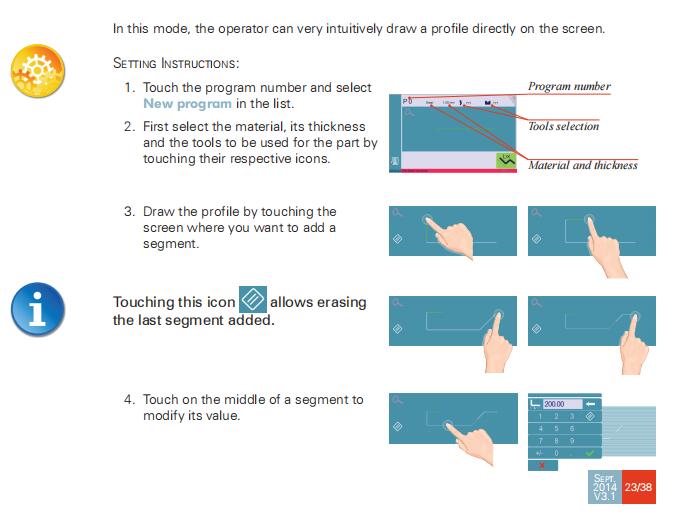 Hydraulic press brake CybTouch 8 controller Manual - Pictures 43 Hydraulic press brake CybTouch 8 controller Manual - 1 116