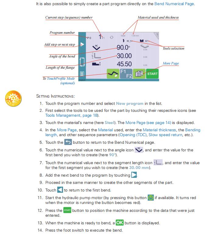 Hydraulic press brake CybTouch 8 controller Manual - Pictures 47 Hydraulic press brake CybTouch 8 controller Manual - 1 120