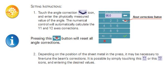 Hydraulic press brake CybTouch 8 controller Manual - Pictures 51 Hydraulic press brake CybTouch 8 controller Manual - 1 125