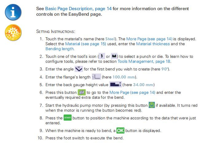 Hydraulic press brake CybTouch 8 controller Manual - Pictures 56 Hydraulic press brake CybTouch 8 controller Manual - 1 130