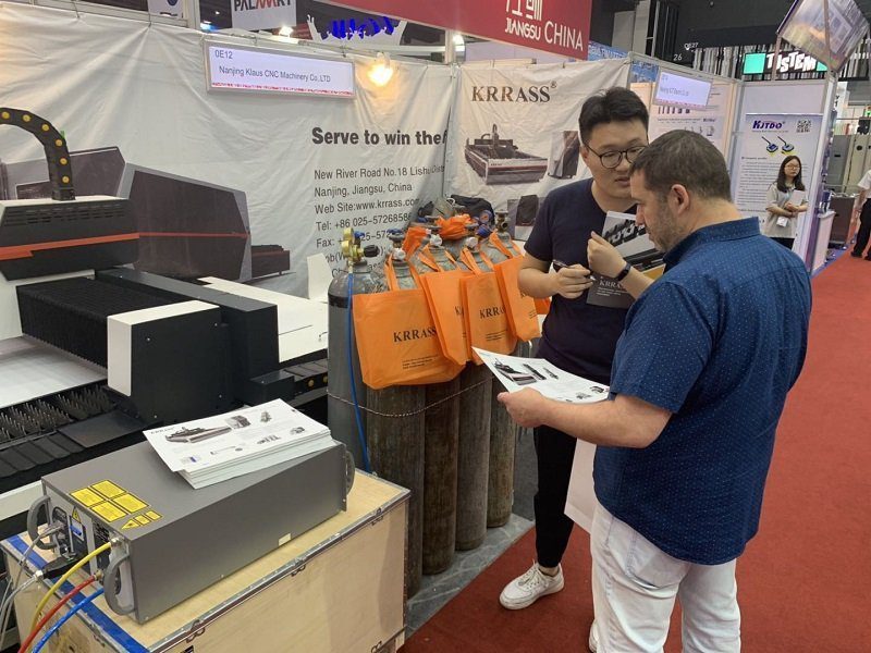 KRRASS machines give a surprise performance in Thailand AUTO MOTIVE MANUFACTURE 2019 - Pictures 2 Máquina de corte por láser de fibra