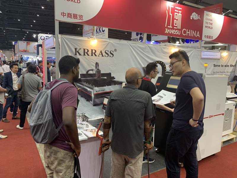 KRRASS machines give a surprise performance in Thailand AUTO MOTIVE MANUFACTURE 2019 - Pictures 1 Máquina de corte por láser de fibra