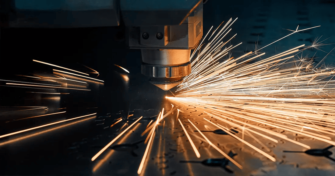 Chapa metálica cortada con láser