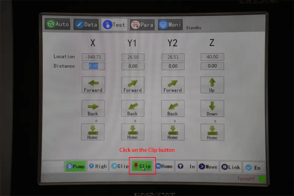 Click on the Clip button