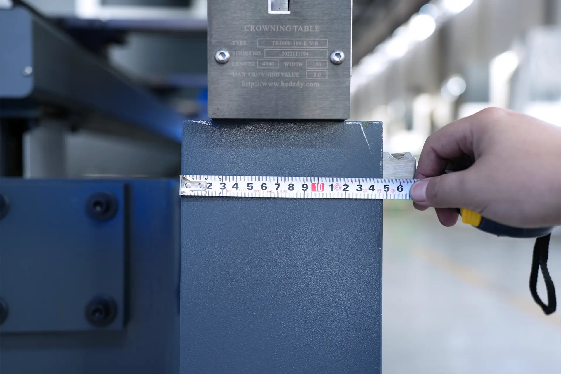 MB8-210T4000-DA53T Espessura da bancada de trabalho