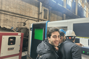 Engenheiros técnicos da Krass viajam para a Geórgia para treinamento de clientes - máquina de corte a laser de fibra de 12 kW na Geórgia