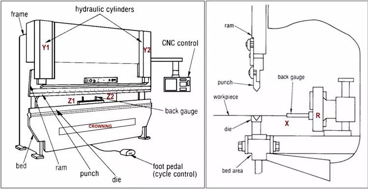 Why CNC Press Brake Price Is Higher and Worth Investing In? - Pictures 2 CNC hydraulic press brake principle