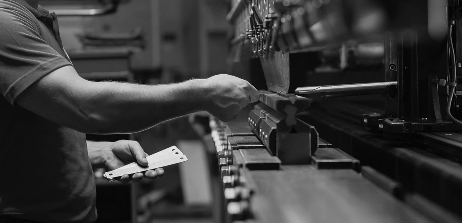 CNC press brake for sheet metal fabrication