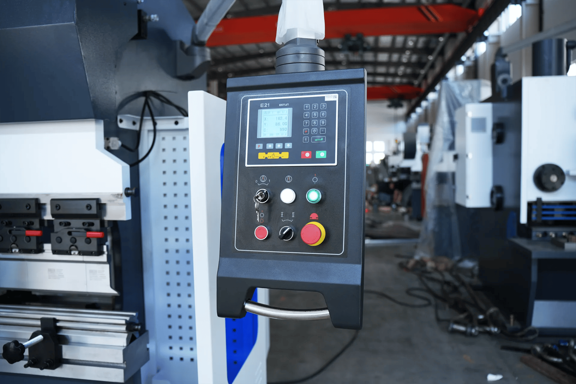 WC67K-80T2500 NC Press Brake with E21 Control,Sheet Metal Hydraulic Press Brake - estun e21 control