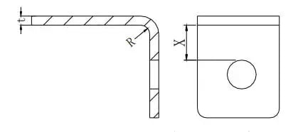 Mastering Sheet Metal Bending: Essential Techniques, Materials, and Tools - Pictures 20 Figure 16 Minimum distance from the round hole to the bent edge