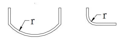 Mastering Sheet Metal Bending: Essential Techniques, Materials, and Tools - Pictures 13 Figure 9 The arc of the sheet metal is too large