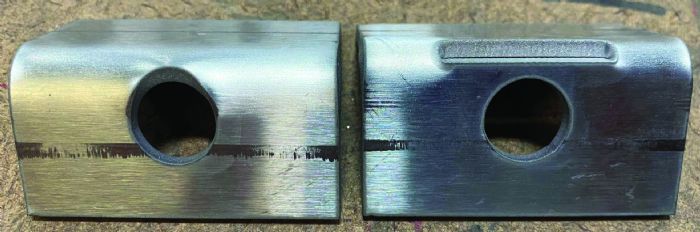 Fig. 3 - Another way to prevent hole deformation is bend-line slitting, a relief cut on the bend line that inserts a weak point where the material should form on the bend line instead of the feature.