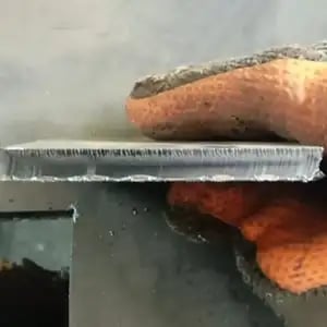 Coating Peel-Off at the Lower Edge