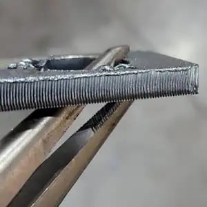 Excessively Rough Striations at the Cutting Edge