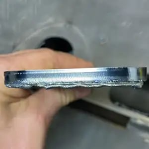 Soft Slag Residue on the Lower Surface