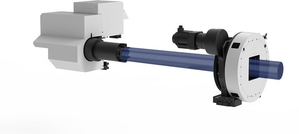 Laser tube cutting machine double chuck