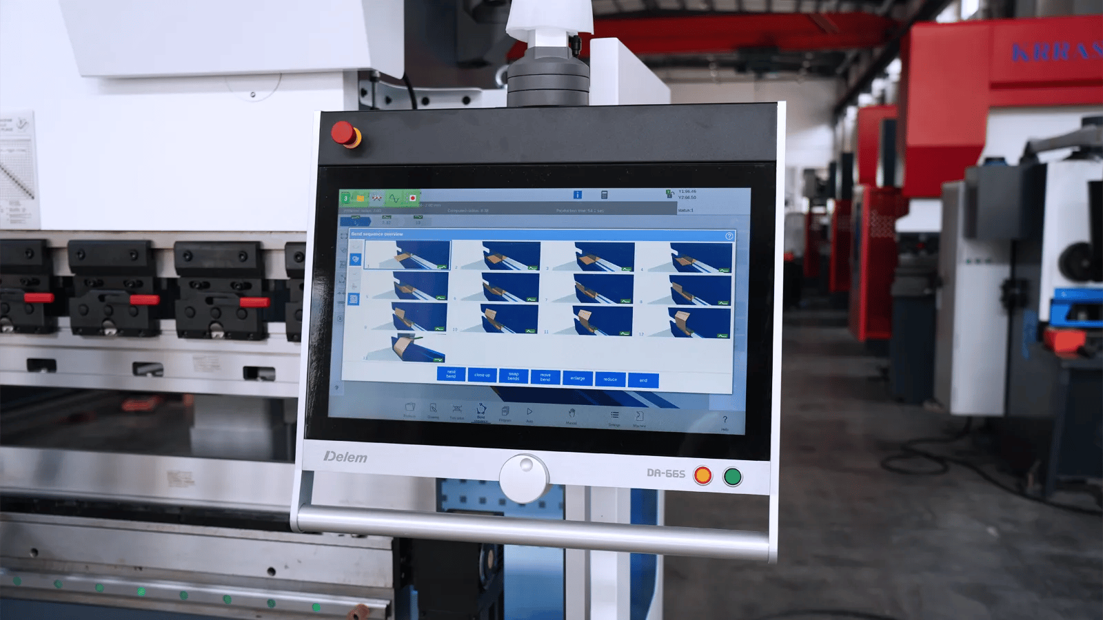 Ultimate Guide to Buying a Sheet Metal Press Brake in 2026: Types, Tonnage, and Features - Pictures 3 Delem DA-66S: Visualizando o Processo