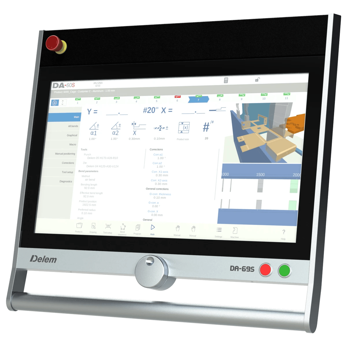 The Ultimate Guide to the KRRASS PBE Series Pump-Controlled CNC Press Brake: The Pinnacle of Eco-Precision and Dual-Servo Technology - Pictures 3 DELEM DA-69S